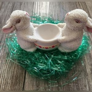 Vintage Ceramic Rabbit Candleholder